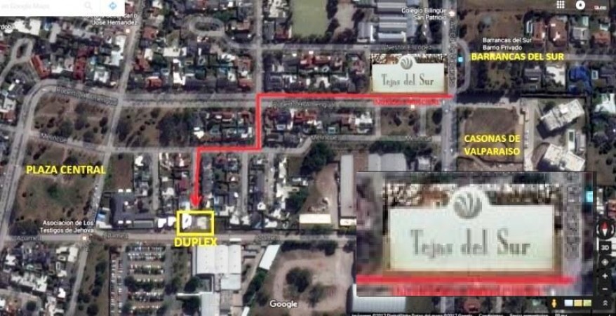 OPORTUNIDAD -TEJAS DEL SUR- DUPLEX 3 DOR-USD 155.000-